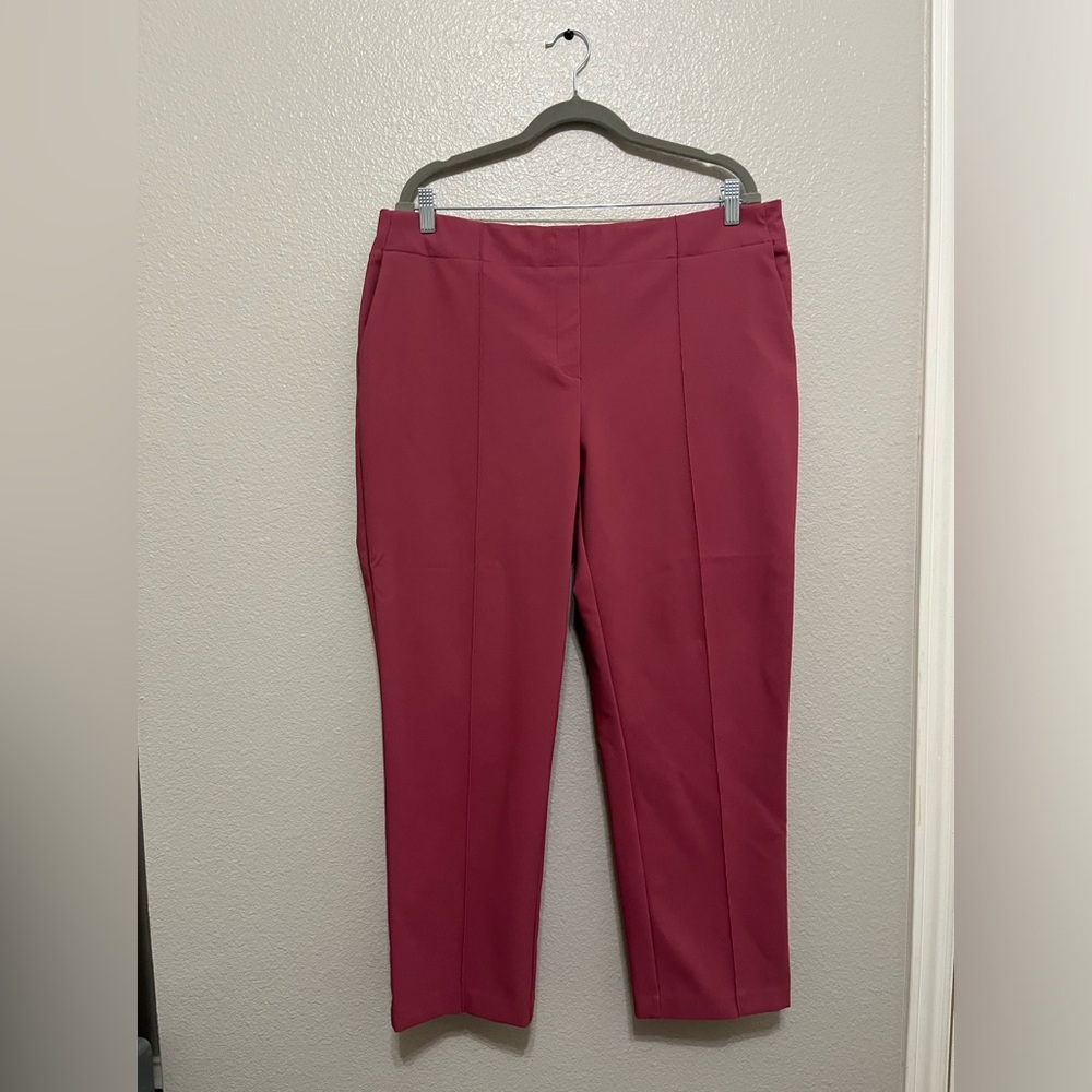 Women’s Maroon slacks ,Size 16 , And brand is Rachel Zoe